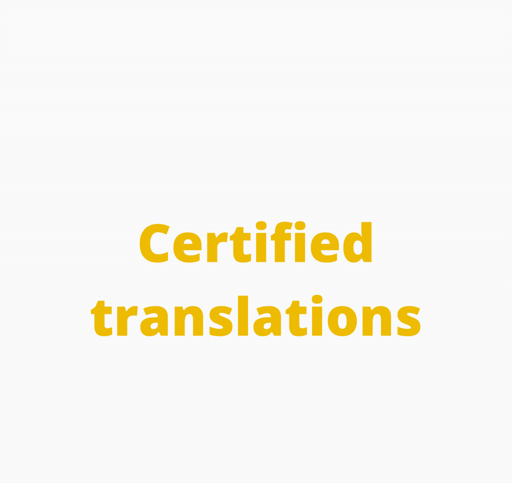 Certified Translations & Sworn Translator Translation agency